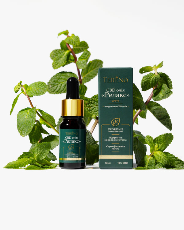 CBD-масло Релакс </br> Мята 10%, 10 мл
