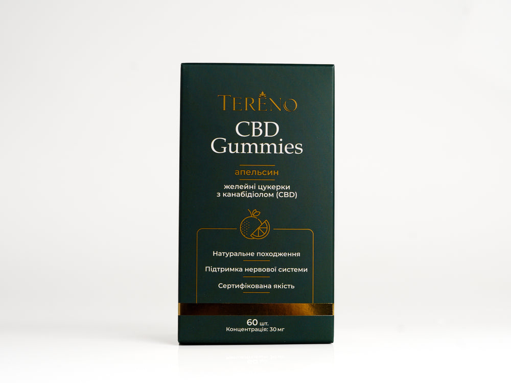 CBD желейки апельсин 1800 мг(60%), 60 шт