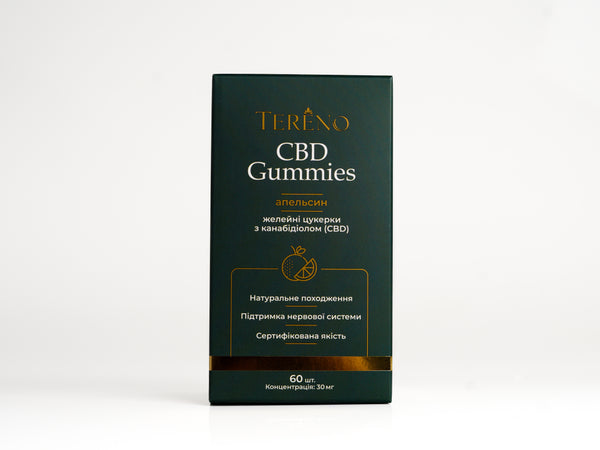 CBD желейки апельсин 1800 мг(60%), 60 шт