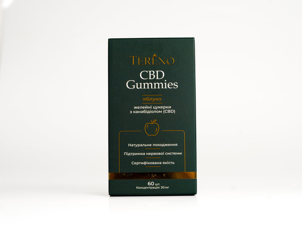 CBD желейки яблуко 1800 мг(60%), 60 шт