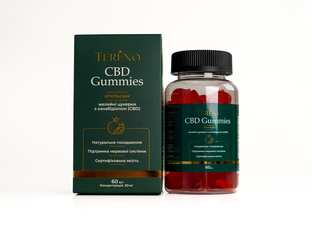 CBD желейки апельсин 1800 мг(60%), 60 шт