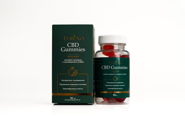 CBD желейки апельсин 900 мг(30%), 30 шт