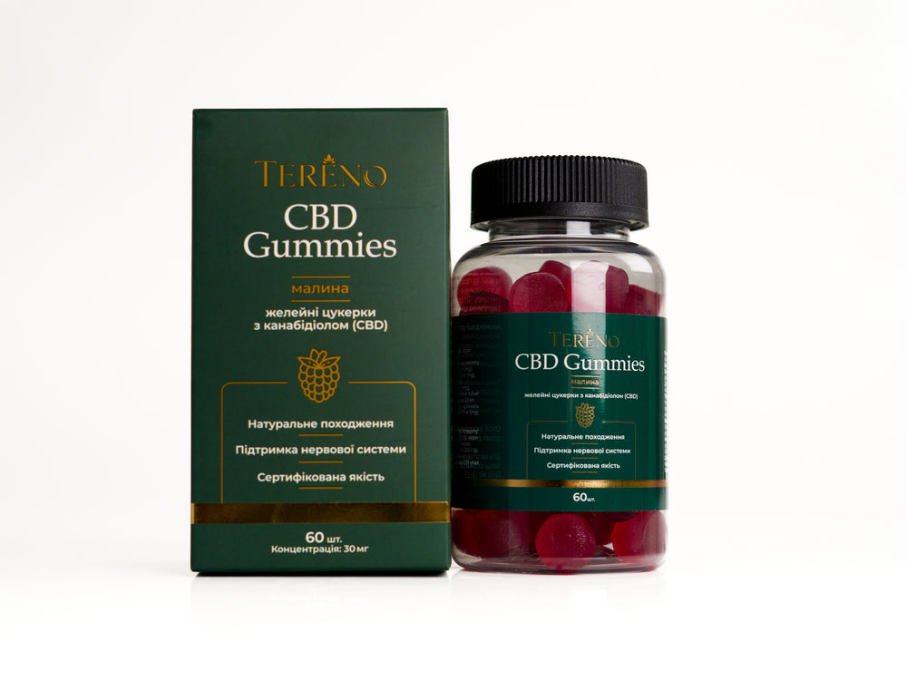 CBD желейки малина 1800 мг(60%), 60 шт