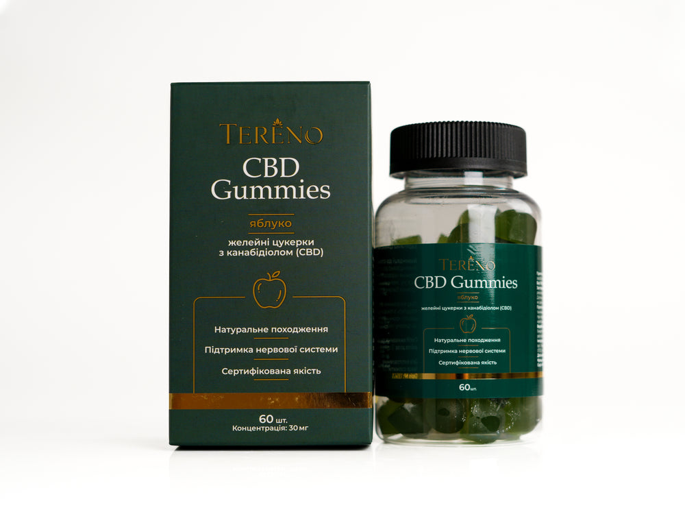 CBD желейки яблуко 1800 мг(60%), 60 шт