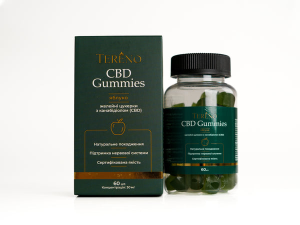 CBD желейки яблуко 1800 мг(60%), 60 шт