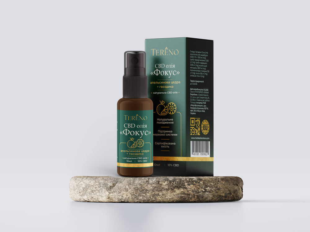 CBD Focus Orange peel + clove 10 ml Oil