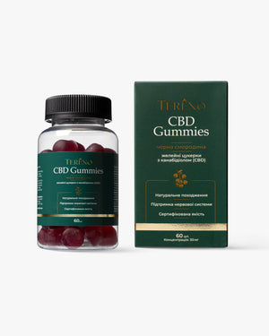 CBD желейки смородина </br> 1800 мг(60%), 60 шт