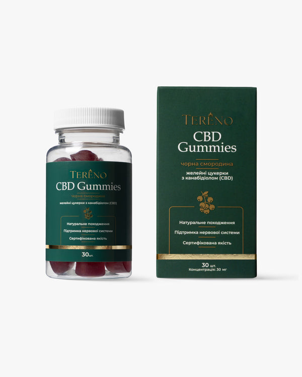 CBD желейки смородина </br> 900 мг(30%), 30 шт