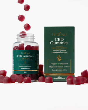 CBD желейки смородина </br> 1800 мг(60%), 60 шт