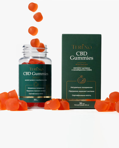 CBD желейки апельсин </br> 900 мг, 30 шт