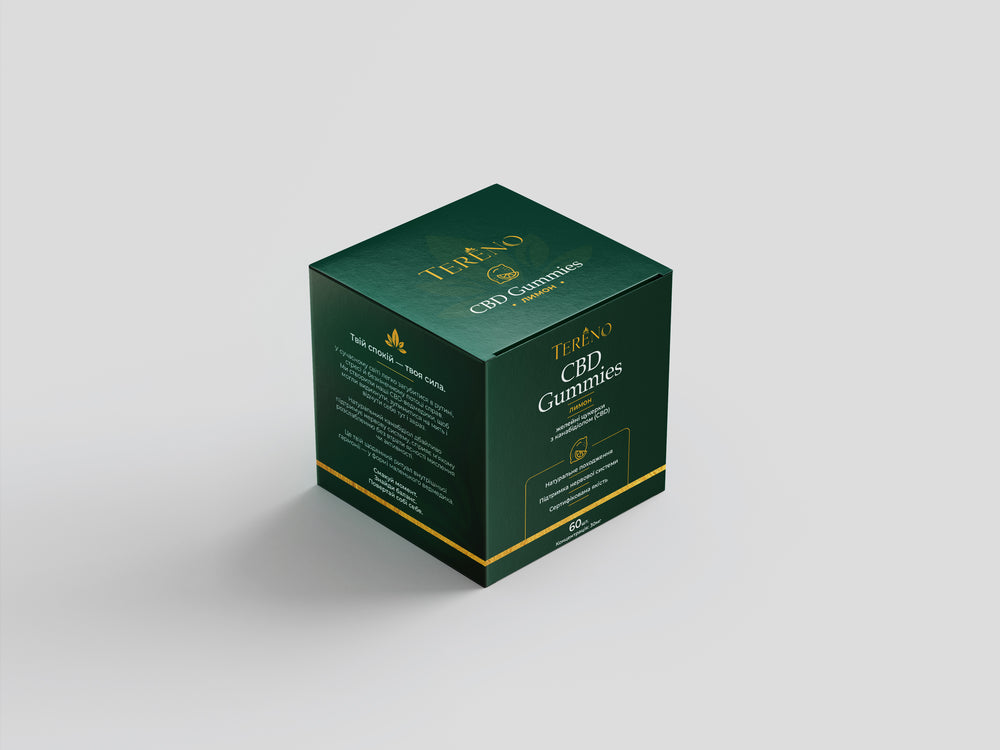 CBD Tereno Лимонні желейні цукерки, 60 штук